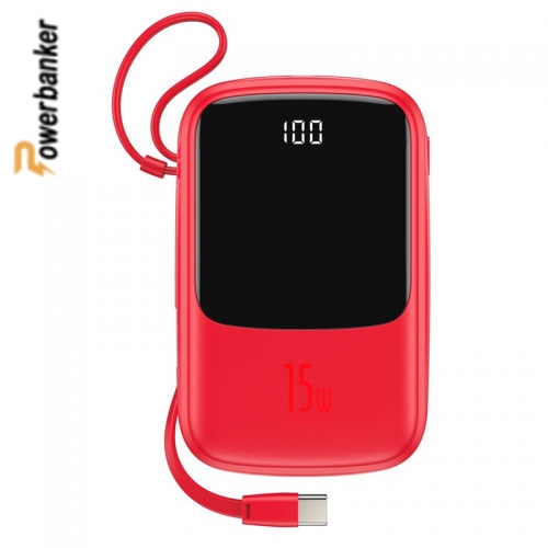 خرید، مشخصات و قیمت پاور بانک باسئوس Power Bank PPQD-A Qpow 10000mAh - پاوربانکر