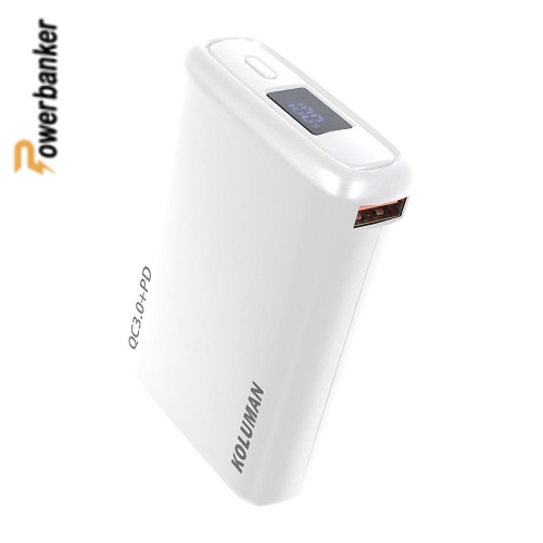 خرید، مشخصات و قیمت پاور بانک فست شارژ کلومن Power Bank Koluman KP-300 10000mAh - پاوربانکر
