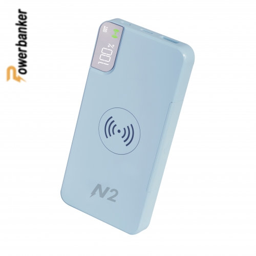 خرید، مشخصات و قیمت پاور بانک وایرلس(بیسیم) ان2 Power Bank N2 HG508 10000mAh - پاوربانکر