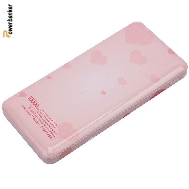 پاوربانک تسکو طرح قلب TSCO TP836 10000mAh - فست شارژ