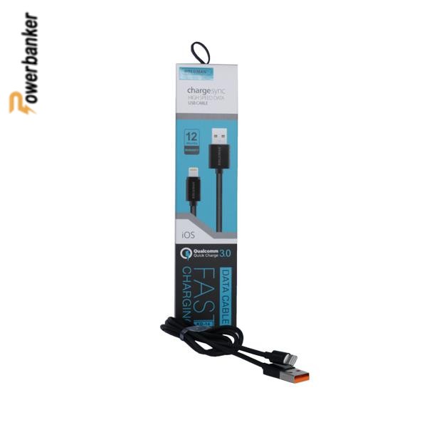 کابل لایتنینگ کلومن Koluman KD-14 - طول 1 متر - فست شارژ