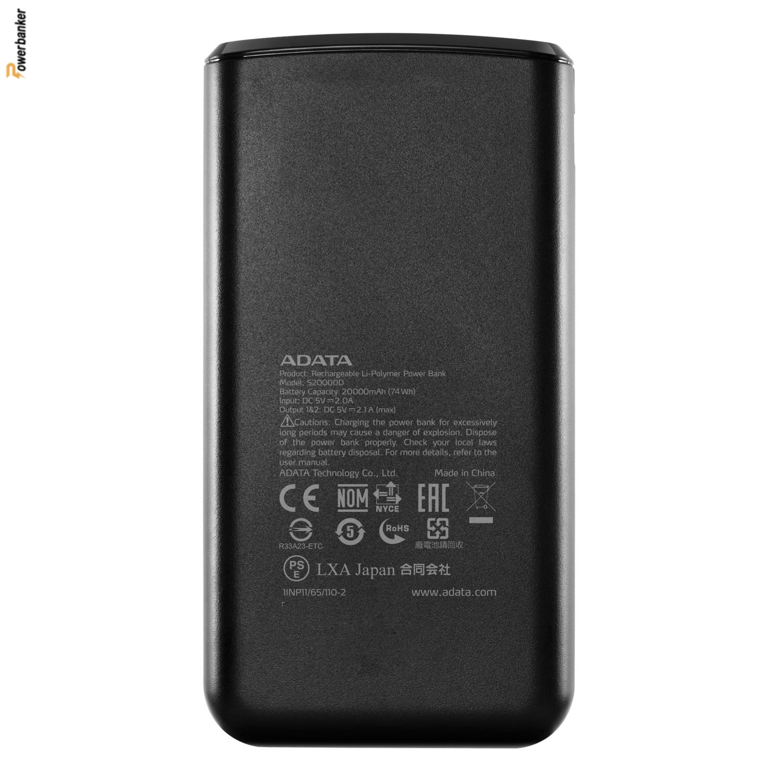پاوربانک ای دیتا Adata S20000D 20000mAh