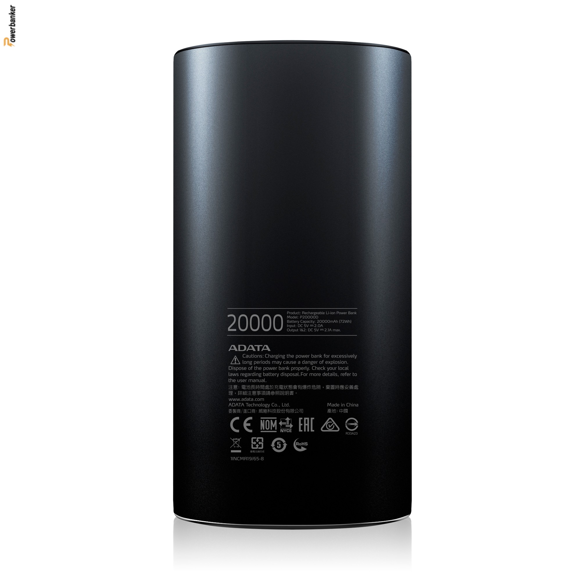 پاوربانک ای دیتا Adata P20000D 20000mAh